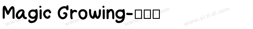 Magic Growing字体转换